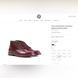 John Lofgren Steadfast Chukka Boots - Burgundy